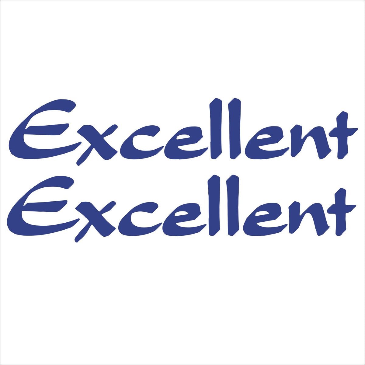 Hobby Excellent Decal Set | 2x 36cm x 7cm Replacement Stickers | Caravan Vinyl Decal | Hobby Excellent Lettering