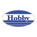 Hobby logo sticker reproduction in multi-color 30*15 cm