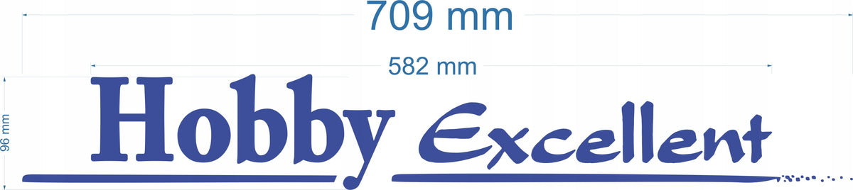 Hobby Excellent Caravan Decal Sticker Set 2x | Full Vinyl Replacement Graphics | Camper Trailer Restoration | UV Resistant