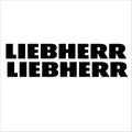 Liebherr Sticker 2 Pack | Equipment Logo| Weatherproof Vinyl