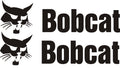 Bobcat Equipment Sticker 2 Pack | Logo Vinyl Decal 40cm| Weatherproof Construction Sticker