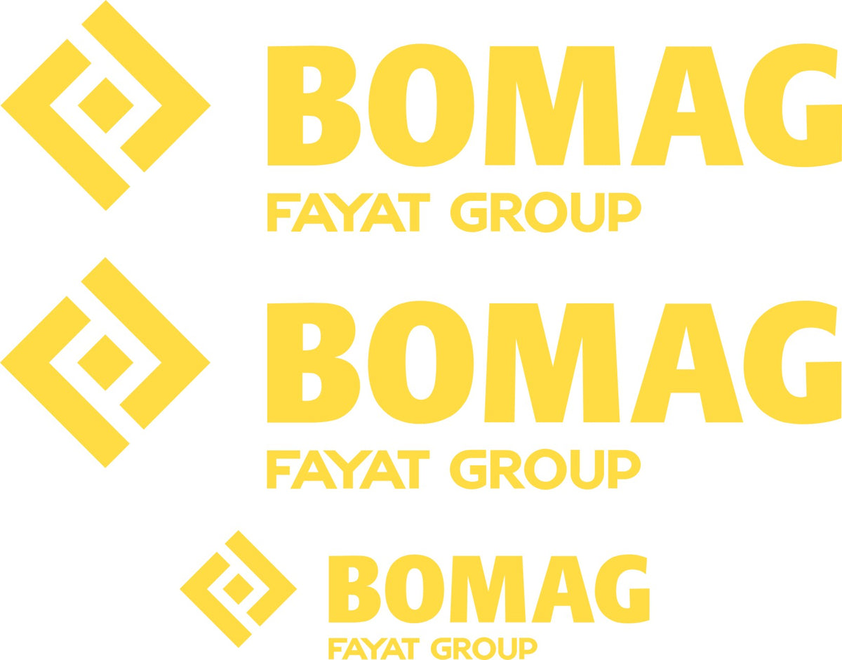 BOMAG Premium Decal Sticker Set – 3 Pieces