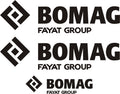 BOMAG Premium Decal Sticker Set – 3 Pieces