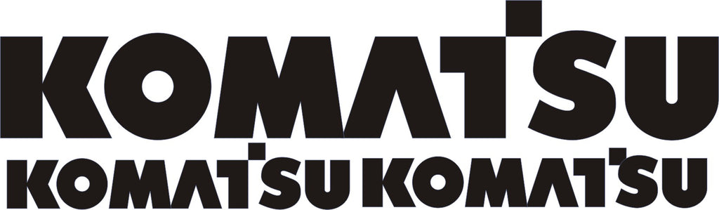 KOMATSU Decal Sticker Set – 3 Pcs Premium Oracal Vinyl, Waterproof UV Resistant Construction Machinery Replacement Decals